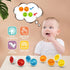 MOONTOY Dinosaur Matching Eggs for Toddlers, 12PCS Educational Learning Color & Shape Recognition Montessori Toy