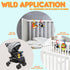 Innofans Baby Car Seat Animals Toys - Kick and Play Double Sided Infant Car Seat Toys with Plush Toys, Mirror, Teether