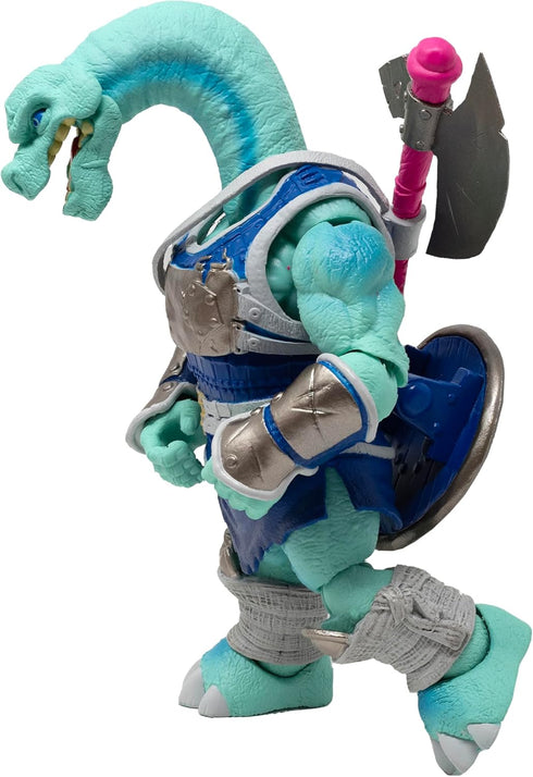 Saurozoic 6 Inch 1:12 Boss Fight Studio Warrior Kolig Shipbreaker Brontosaurus VikingFuturistic, Armored Dinosaur Hero