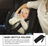 Insulated Milk Bottle Pouch for Babies Black Thermal Feeding Bottle Bag with Zippered Closure for Travel and Daily Use