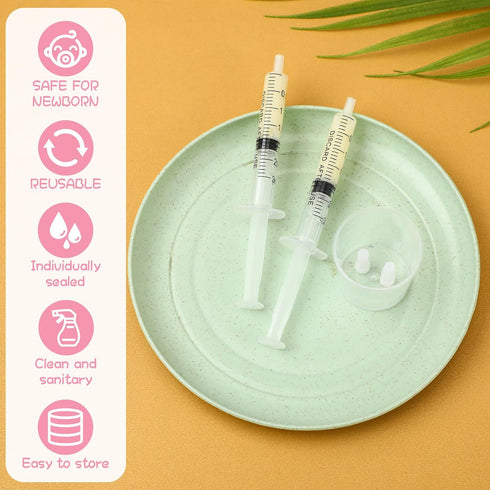 Colostrum Collector Kit with Sterile Sealed Breast Milk Collector, 50 Sets, 3 ml