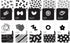 Tummy 0+ Set Pasta for Baby High Contrast Cards Sensory Toy Learning Activity Large Black and White Flash Cards Newborn
