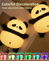 6 30-Minute Voice Control Panda Night Light, Colors Timer, Cute Animal Silicone Nursery Night Light Rechargeable Table