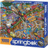 Springbok - Getting Away - 1000 Piece Jigsaw Puzzle- Cartoon Illustration of transportation to challenge your brain