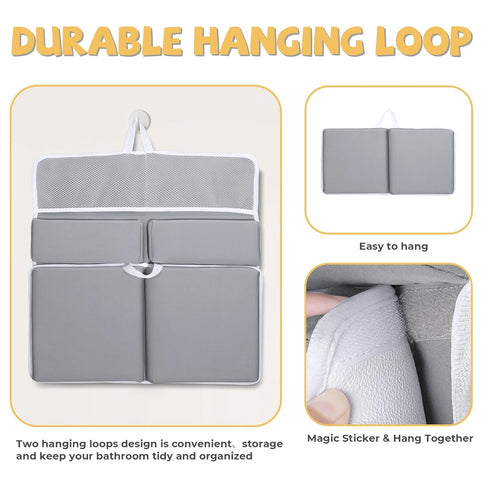 Elbow Set, Bath Kneeler and Rest Pad Quick Dry Baby Bath Kneeling Pad Thick Soft Non-Slip Baby Bathtub Mat for Baby