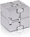 Fidget Cube New Version - Metal Infinity Cube Prime for Stress Relief, Durable Sensory Gifts for Adults and Kids