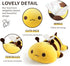 Onsoyours Cute 13" Yellow Bee Plush Toy Pillow Soft Stuffed Animal for Kids