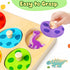 1-3, 1 2 3 Wooden Puzzles for Toddlers Dinosaur Matching Egg Puzzle Montessori Toys for Year Old Boy Girl Gifts