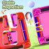 Tiles,78PCS Set 3+,Car Mini Magnetic Travel Magnetic Tiles with Iron Box,Portable Building Blocks for Kids Ages