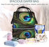 FHEDVBN Backpack Mummy Backpacks Daypack Peacock Feathers Diaper Bag for Women Multifunction Waterproof for Mom Dad