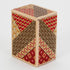 Bits and Pieces Detailed Mosaic Secret Puzzle Box, 7 Step Solution Wooden Money Box Brainteaser Game