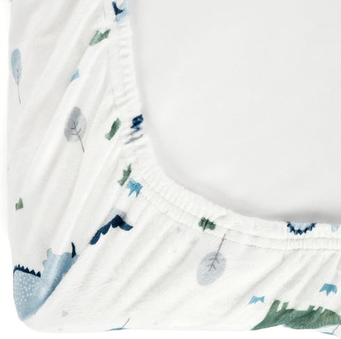 Lush Decor 32" 16" 5", Baby Dinosaurs Roar Soft & Plush Changing Pad Cover, x x Dusty Teal & Gray