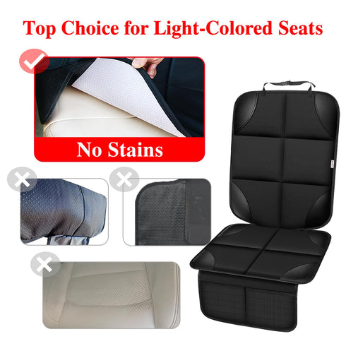 600D 2pcs) Meolsaek Car Seat Protector for Child Car Seat, Durable Fabric Waterproof Car Seat Cover with Thick Pad