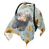 Dalzium Highland Cows and Sunflowers Car Seat Cover Baby, Carseat Canopy Cover for