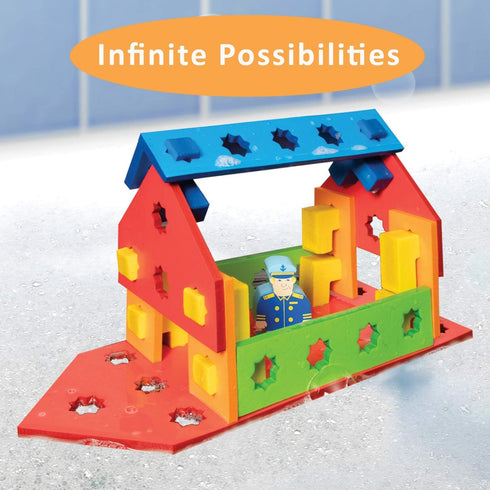 Set Sets BathBlocks STEM Floating Construction Bath Construction Toys Bath Building Toys Bath Building Toys Bath