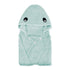 ROMASA Toddler Hooded Bath Towel, Ultra Soft Highly Absorbent Bathrobe Blanket for Boys Girls (Green Shark-Shape)