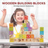 1.73 Inch, 30Pcs SainSmart Jr. Wooden Alphabet Blocks Building Blocks Including Letters, Numbers and Animals