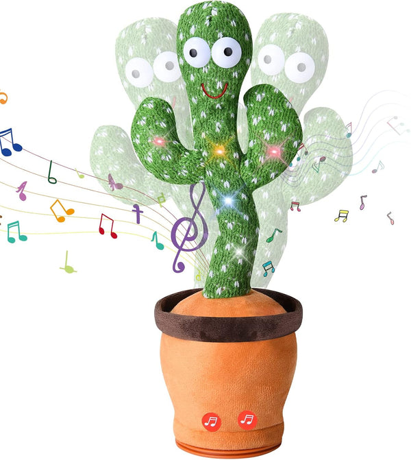 Baby Talking Cactus Toy, Dancing Cactus Repeats What You Say, Infant Sensory Toys for Ages 0-2, Funny Gifts