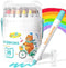 JUPITEARTH 36 Color Twist Crayons for Toddlers 1-3 and Kids 4-8, Non-Toxic