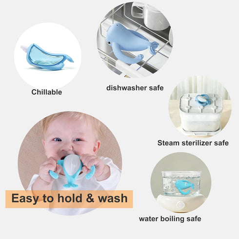 4Months 3-6 6-12 3-6months, Best Baby Toy for Baby, Baby Teething Toys for Months, Teething Relief Toys, Food Grade
