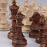 Staunton No. 6 Tournament Chess Pieces - Wooden Box for 2 Players, 3.9-Inch King