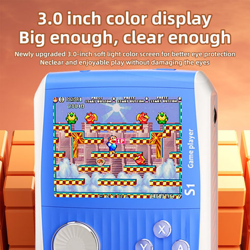 Portable Handheld Game Console with 666 Classical FC Games, 3.0" Color Screen, Retro Mini Video Games for Boys Girls