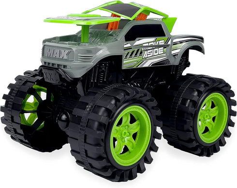 Exploding Monster Truck Toy - Crash Sounds and Lights, Smash It Up Again and Again, for Boys Age 3 and Up