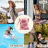 HZMLYDJ 2Pcs 12x10 Inch, Pink Bow Wet Bags Heart Waterproof Travel Laundry Bags, Washable Reusable Wet Dry Bag