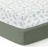 Dreamology Crib Sheets Cotton, 100% Cotton Fitted Crib Sheet, 2 Pack, Standard