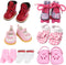 18 inch Doll Shoes - 5 Pairs of Different Types (Boots/Roller Skates/Sandals/Clogs)