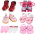 18 inch Doll Shoes - 5 Pairs of Different Types (Boots/Roller Skates/Sandals/Clogs)