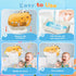 1-3 4-8, Baby Bath Toys for Kids Ages Rechargeable Dinosaur Bath Bubble Machine with Music for Toddlers, Baby Bathtub