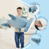 37-Inch Hammerhead Giant Plush Shark - Soft and Realistic Stuffed Animal