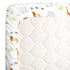 NoJo Watercolor Jungle Animals Fitted Crib Sheet