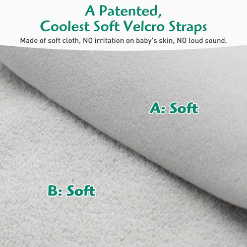 3-in-1 Anti Roll Diaper Changing Pad Mat with Swaddle Strap Portable Waterproof Foldable Travel Station Built