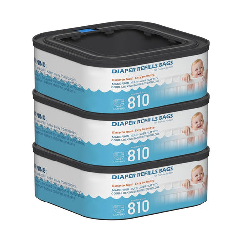 Fununcat Jumbo Square Refills Disposal Bags Refill Compatible with Diaper Genie Classic, Compact