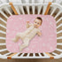 GOODOLD 52x28 Inch Pack Pink Seashells Crib Sheets for Boys Girls, Soft and Breathable n Play Sheets, Portable Mini