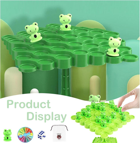 Frog Balance Game, Two-Player Balanced Tree Board Game, Montessori Educational Toys for Boys and Girls