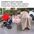 Generic LUNELL Universal Stroller Storage Cover Waterproof Oxford Fabric Outdoor Stroller Protector Dust Weather