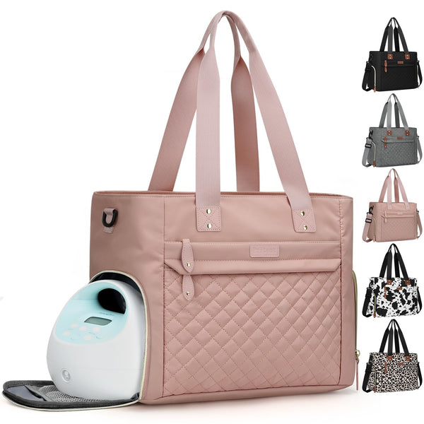 Pritent Diaper Bag Tote for Working Mom, Large Travel Diaper Tote for