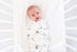 Marble Design Large Baby Swaddle Blanket - Premium Knit for Comfort