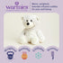 warmies Microwavable & Weighted Stuffed Animals, Marshmallow Brown Bear - Heated Stuffed Animal Plushie for Warmth