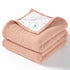 lulumoon Muslin Baby Blanket for Girls: 4-Layer Soft Cotton Toddler Blanket for