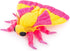 Giant Rosy Maple Moth Plush - Lifelike 26" Stuffed Animals, Realistic Soft Pink Big Wings Moth Toys for Kids