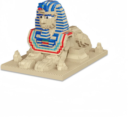 Explore Ancient Egyptian Mysteries with Sphinx Model Building, Micro Mini Bricks Blocks Toys