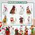 8Pcs Chrismas Dog Figurines, Realistic Detailed Dog Figurines Playset, Chrismas Animal Dog Decorations, Animal Figurines Puppy Model Figure for Christmas Decorations Birthday Gift Cake Toppers