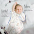 2-Pack 6-9 2-Way ANYEDDE Baby Swaddle - Arms Up Swaddle Months for Baby Boys, Newborn s with Cuff Removable & Zipper