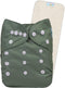 babygoal Reusable Cloth Diaper with Insert for Baby Boys and Girls 8-35lbs,