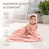 Pack 3 2-Pack Comfy Cubs Muslin Swaddle Blankets of and Hooded Baby Towel Bundled