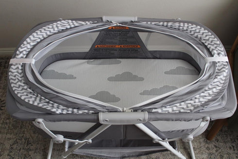 BaeBae Goods Baby Bassinet Mattress Topper, Waterproof Replacement Pad with Removable & Washable Mattress Covers (